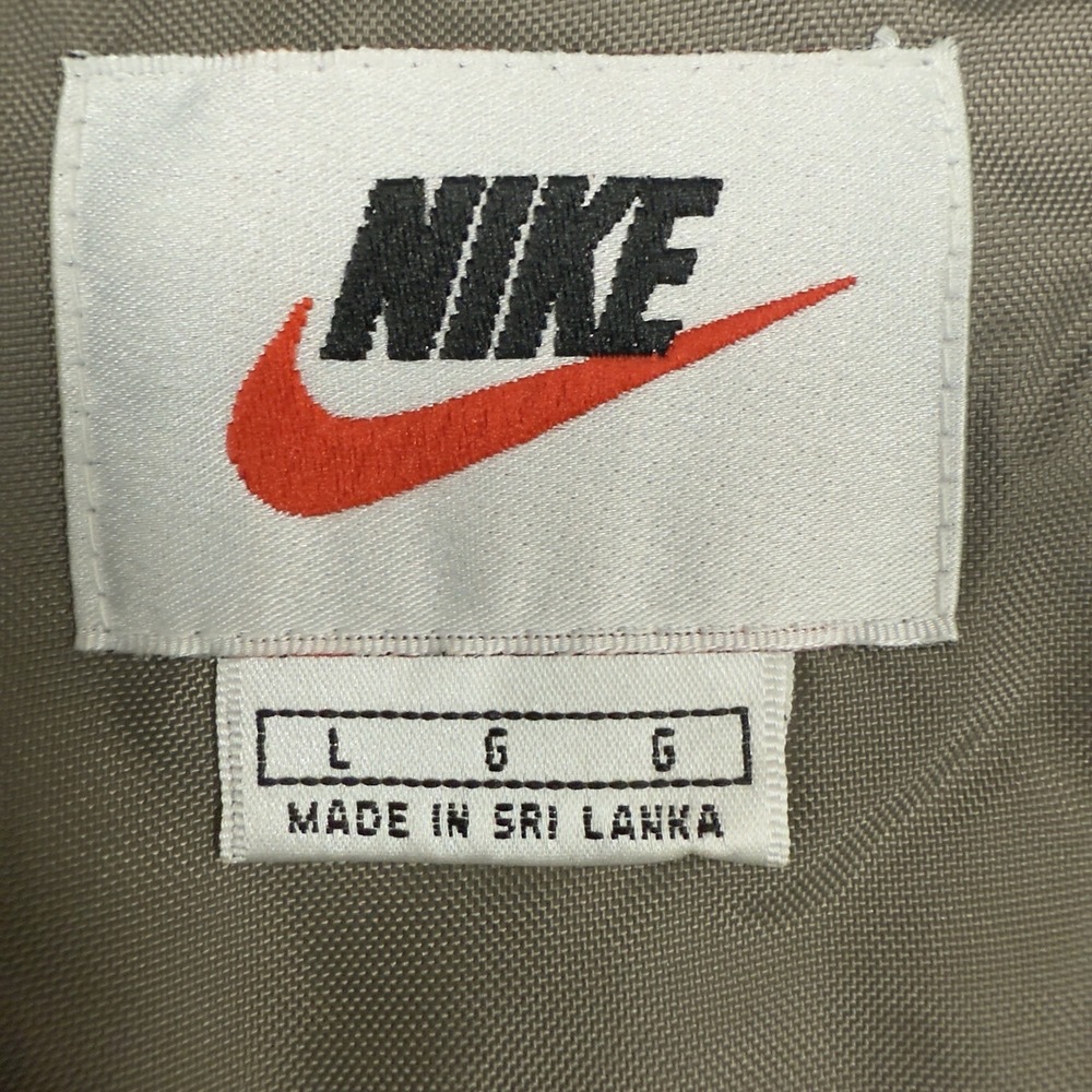 Vintage 1990's Nike Men's Gray/Taupe Hooded Full Zip Windbreakers Jacket Size L - Picture 15 of 16